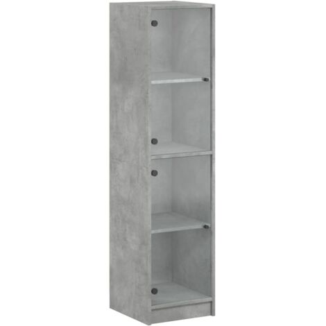 Vendita online Armadio legno HYPE con ante vetro e telaio alluminio top
