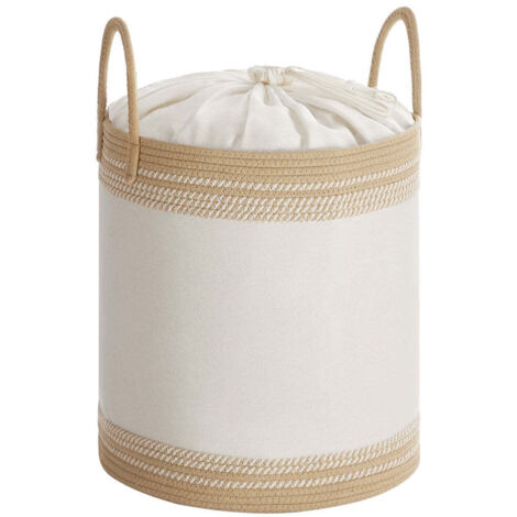 vidaXL Cestino Doppio Bianco 2x25 L