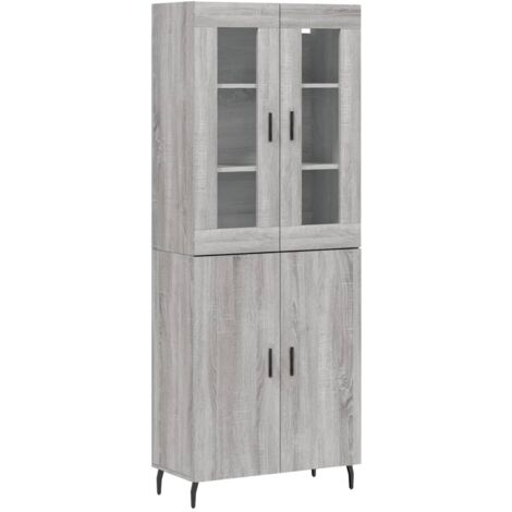 Scarpiera grigio cemento 102x36x60 cm in legno ingegnerizzato