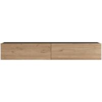 Mobile TV con 2 ante 295 x 180 x 315 cm effetto rovere nero 030007791