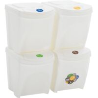 SmartStore Scatole di stoccaggio in plastica da 7.5L con coperchi - Set di 10 - Impilabili e