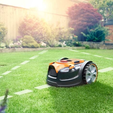 VBRM16 OcuMow™ Mähroboter für geeignet für bis zu 100 qm-Selbstfahrender Rasenmäher Roboter mit MX 24V 4.0Ah Lithium-Ionen Akku Ohne Kabel LawnMaster