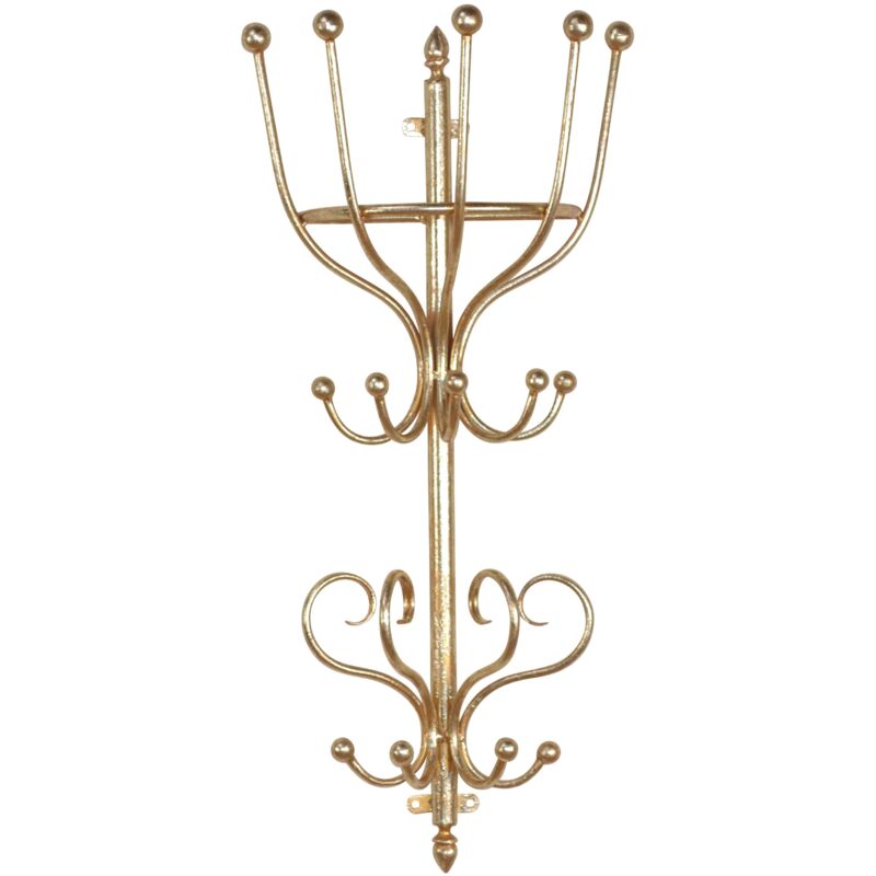 Appendiabiti da Parete Gancio Appendiabiti, Ganci per Asciugamano, 60 cm Alluminio Nero Oro Dietro la Porta Parete Doccia Appendiabiti Bagno Cucina Accessori Appendiabiti Asta (Color : 6 Hooks