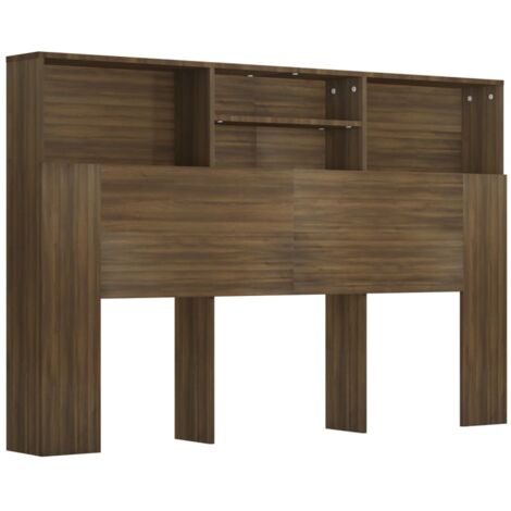 Testiera per Letto King Size, Altezza Regolabile con Ripiano Portaoggetti, Testiera Indipendente da Letto King Size con Prese Porta USB per Diverse Strutture Letto, Nero e Marrone | IT