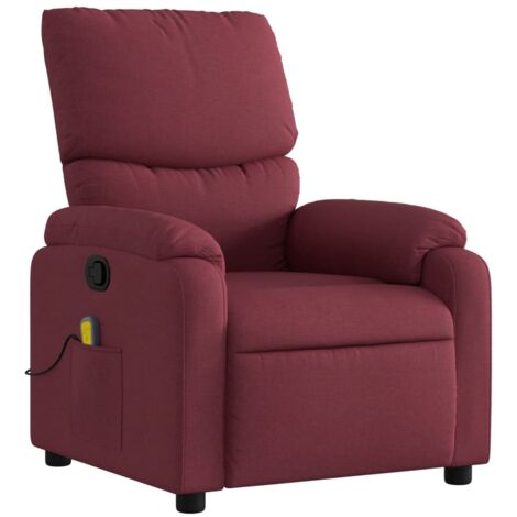 Cavadore Poltrona Relax Cobra Similpelle Rossa – Reclinabile Manuale, Base Girevole 360°, Portata 130 Kg