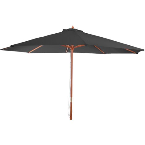 Froadp 3.5m Ombrellone da Spiaggia Impermeabile, Gli ombrelli Ottagonale con 38mm Manico, Ombrellone da Giardino in Poliestere Protezione Solare per Balcone Terrazza Piscina Patio (Grigio Scuro