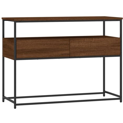 Tavolo Consolle Ingresso Nero 180x30x80 Cm – Mobile Sottile In Acciaio Con Piedini Regolabili Per Soggiorno E Corridoio