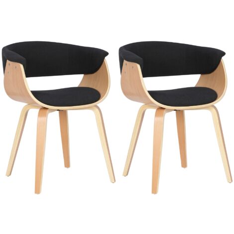 Stanew Set 4 Sedie Da Pranzo Vintage Nordic – Gambe In Metallo, Robust E Di Classe Per Cucina E Soggiorno (Nero)