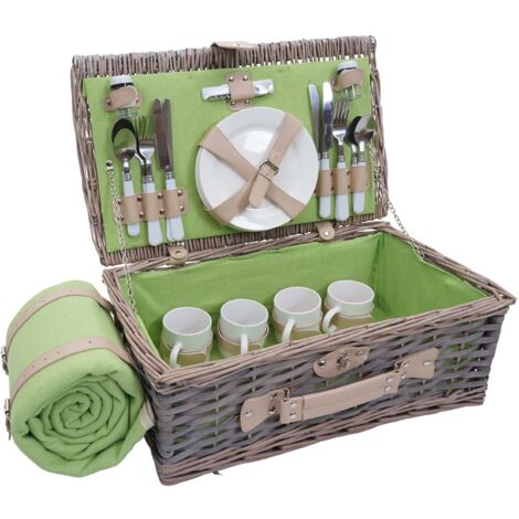 Red Hamper Cestino da picnic per 2 persone, in tartan lavanda