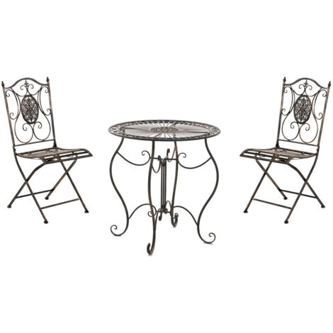 Furniture Limited - Tavolo da Bistrot Marrone Scuro 60x60 cm in
