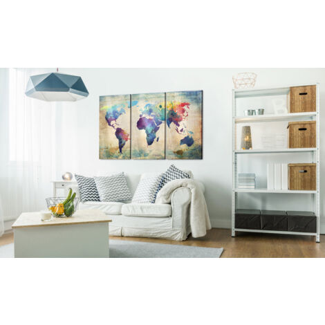 Quadro In Vetro Panoramico 100x40 Cm – Prato Fiorito Di Papaveri, Stampa Su Vero Vetro Con Sospensione, Made In Germany