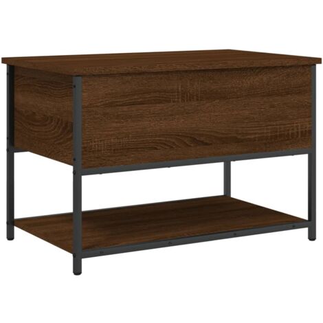 Panca Con Vano Portaoggetti E Ripiano Inferiore 70 X 42,5 X 47 Cm In Multistrato Color Rovere Affumicato Dec024724 85542768