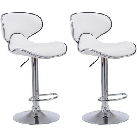 Set Di 2 Sgabelli Da Bar Con Base In Metallo Antiscivolo E - Foto 8