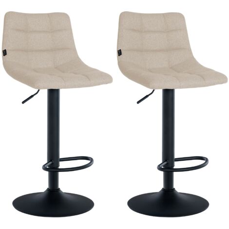 Set 2 Sgabelli Da Bar Con Schienale - Gambe Metallo E Pelle Scamosciata 72,5cm - Foto 10