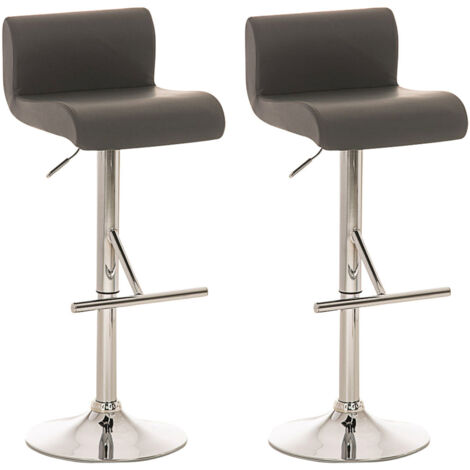 Coprisedili Sgabelli Bar Rotondi - Set 2 Pezzi Imbottiti Nero - Foto 7