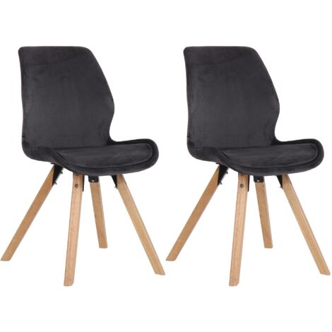 Smart Soft set 4 sedie in velluto stile scandinavo da soggiorno cucina
