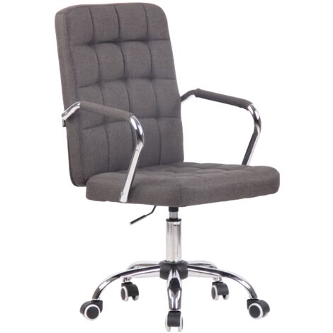 Poltrona Da Ufficio Moderna E Confortevole Con Braccioli Curvi Regolabili In Altezza In Legno Sintetico Bianco E Metallo Bur10556 41914277