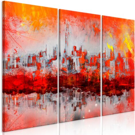 ABAKUHAUS New York Set Copriletto Trapuntato, New York Collage, Decorativo, 3 Pezzi con 2 Federe Cuscini, 264 x 220 cm, Grigio Tortora Scuro