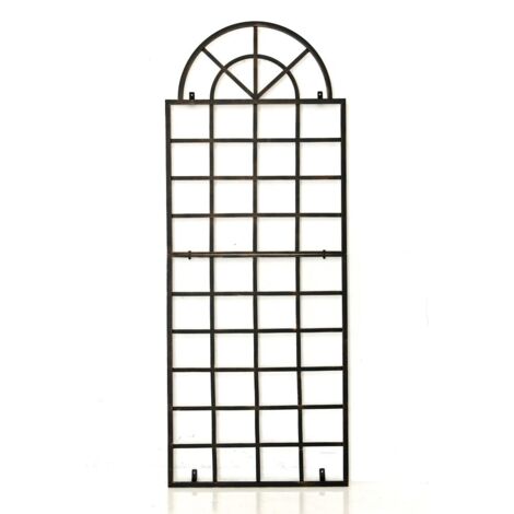 Elegante arco da giardino in metallo per piante rampicanti, traliccio per esterni e interni, arco per rose massiccio, 150 x 240 x 45 cm, perfetto per matrimoni, patii, prati, finitura nera