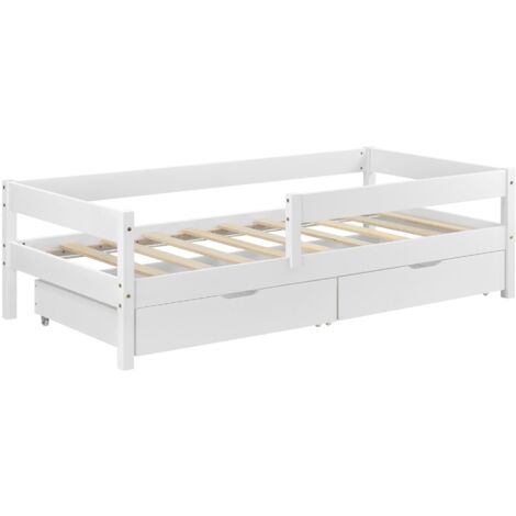 Letto A Casetta Bambini In Legno Massello 80x160 Cm - Con Cassetti E Protezione Anticaduta - Foto 4