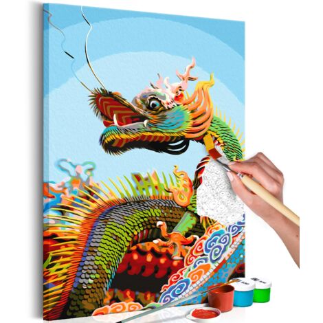 ABEUTY Pittura Ad Olio Fai Da Te Con Numeri - Kit Completo Con Pennelli E Colori Acrilici, Tela 40x50 Cm, Per Adulti E Bambini