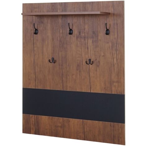 Appendiabiti Da Parete In Metallo Con 5 Ganci – Nero, Per Camera, Bagno, Cucina, Ingresso - 4