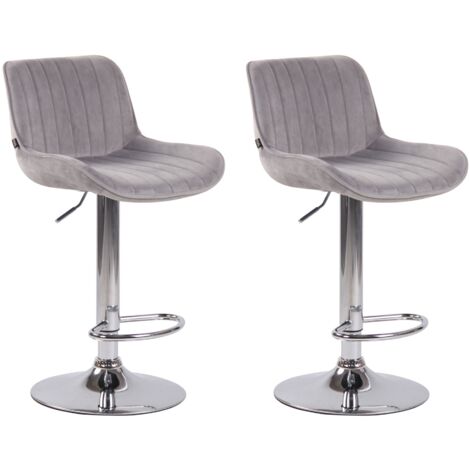 Set di 2 sgabelli da bar regolabili in velluto, sgabelli alti da bancone con gamba dorata, sgabelli per bar/cucina, beige