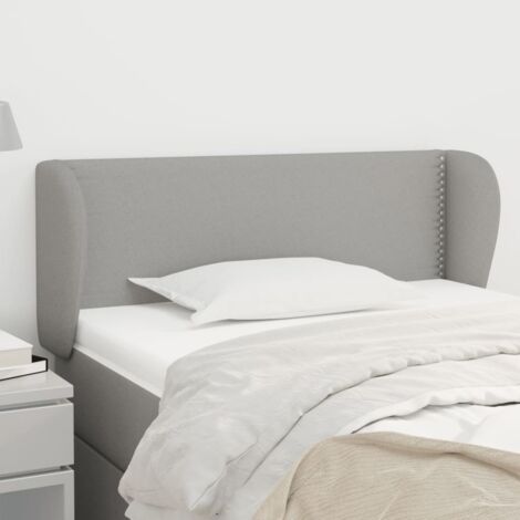 Furniture Limited - Testiera ad Orecchio Grigio Chiaro (1/5)
