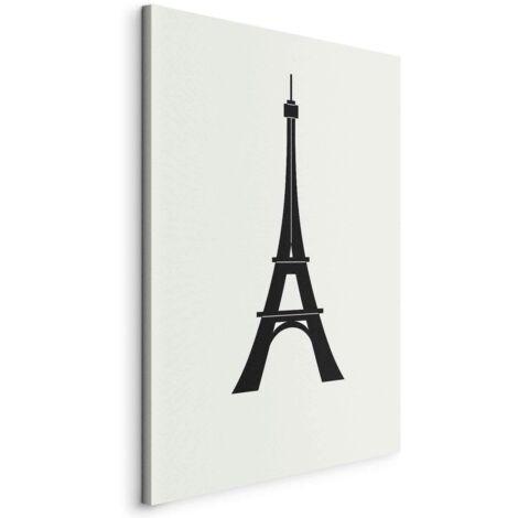 InstyleArt Stampa Su Tela Torre Eiffel Di Parigi – Quadro 80x60 Cm – Arte Murale Artistica, Pronto Da Appendere