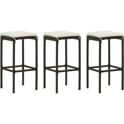 Set di 3 sgabelli da bar in legno e metallo, Cappellini | Deesup