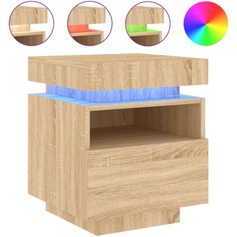 Artisan Furniture Legno Massiccio Comodino Newton Mini In Castagno, 1 Cassetto E Ripiano Aperto Marrone Scuro