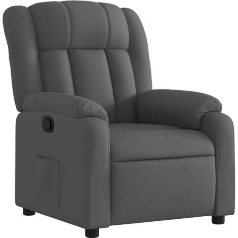 Rivestimento Per Poltrona Relax In 4 Pezzi Con Tasche – Elasticizzato, Grigio Chiaro, Tessuto Jacquard