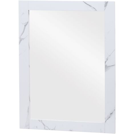 Set Di 2 Specchi Da Parete Per Bagno, 91x61 Cm, Con Cornice In Alluminio Nero, Vetro Temperato Antisfondamento, Facili Da Appendere - 3