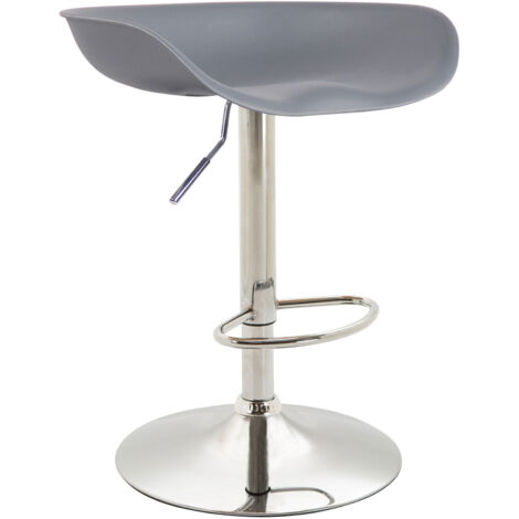 Sgabello Regolabile In Altezza Uni-form - Sedile In Faggio, Base Cromata 4 Gambe, Pompa A Gas 52-65 Cm - 3
