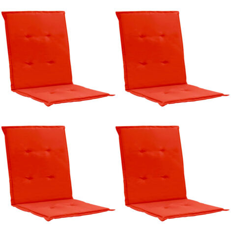 Joomie Cuscino Per Sedia In Vimini Rosso - Morbido E Accogliente Per Interni/Esterni - 4