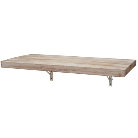 Tavolo pieghevole a parete, tavolo pieghevole per computer in legno