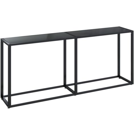Tidyard Tavolo Consolle Moderno in Vetro Temperato,Tavolino Consolle