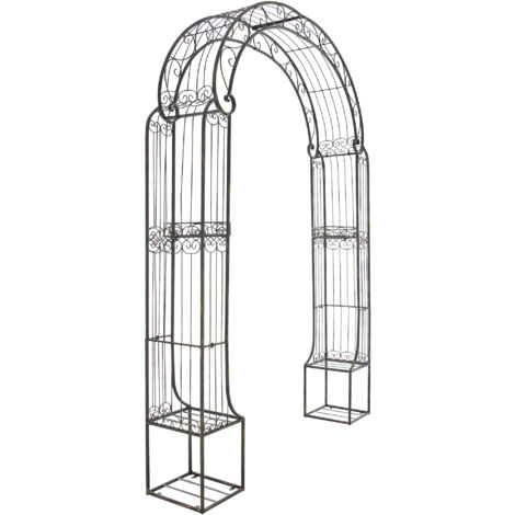 Supporto Per Arco Matrimonio 2.4x2.4 M In Ferro Bianco – Altezza Regolabile, Portata 5 Kg, Per Feste, Compleanni E Cerimonie
