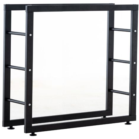 Scaffale Per Legno-Range-logs - Portalegna -nero- Scaffale Per Legna Da Ardere 100 40 25 Cm 85600249 - Foto 2