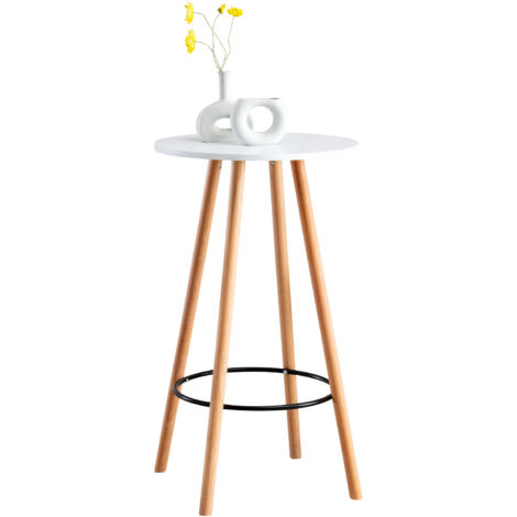 Rantry Tavolo da giardino in vetro temperato rattan sintetico 150 x 90 x 75 cm bianco mobili da esterno per patio giardino veranda balcone