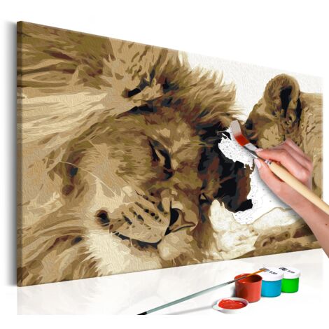 ZMHZMY Kit per pittura a olio fai da te con i numeri, motivo: cane pastore delle Shetland, kit per pittura con i numeri, pittura ad olio, disegno, tela, decorazione per la casa