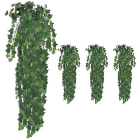 LoveniMen 4 Arbusti Artificiali In Plastica – Felci E Cespugli Finti Per Esterno E Interno, Altezza 38 Cm