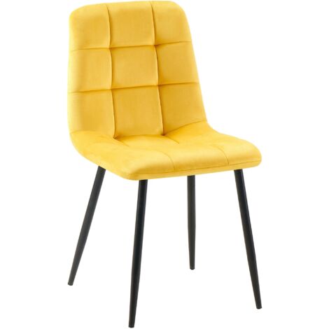 Federa Per Cuscino Quadrata In Velluto – Colore Giallo – 45 X 45 Cm – Morbida E Pregiata - 3