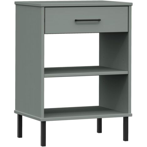 Tavolo Consolle A 3 Cassetti Vintage - In MDF E Legno Di Pino, Bianco, Misure 78x100x35 Cm