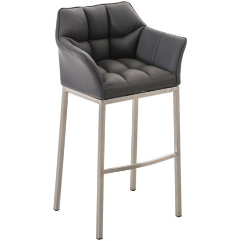 Sgabello da bar Dundalk Tessuto Grigio titanio nero