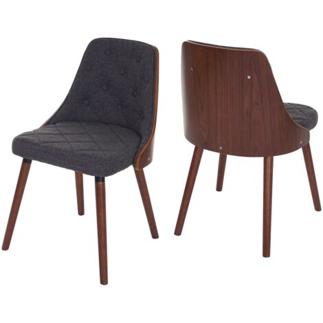 SEDIA MOD. NANCY GAMBA NOCE E TESSUTO BEIGE