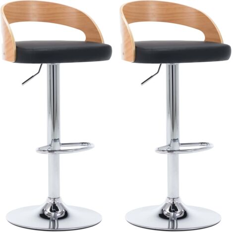 IDMarket Set 2 Sgabelli Da Bar SUMMER Con Braccioli | Effetto Rattan Nero E Gambe In Metallo | Seduta Con Cuscino Rimovibile, Altezza Totale 107 Cm - 4