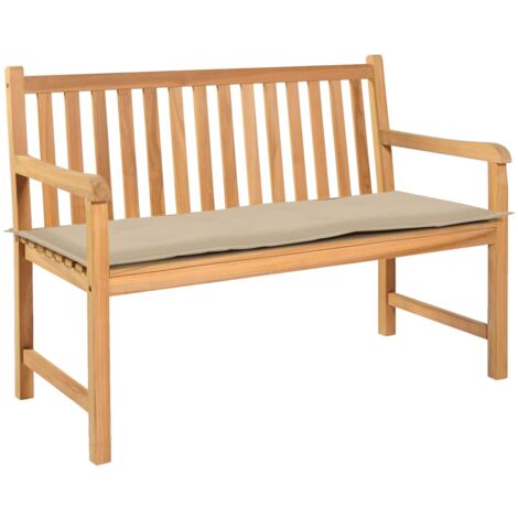 Cuscino Per Panca Da Giardino 2/3 Posti - Impermeabile, 150x50x5 Cm - Tessuto Oxford, Lavabile, Con Lacci Per Fissaggio