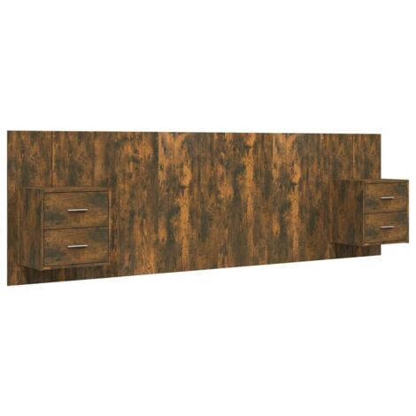 Testiera Letto Accessorio Mobile Camera Da Letto Con Mensola Comodino Integrata Mdf Grigio Tdl0205816 80713834