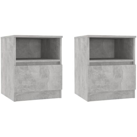 Set di 2 comodini con due cassetti 40 x 33 x 46 cm legno di mango nero DEC035520